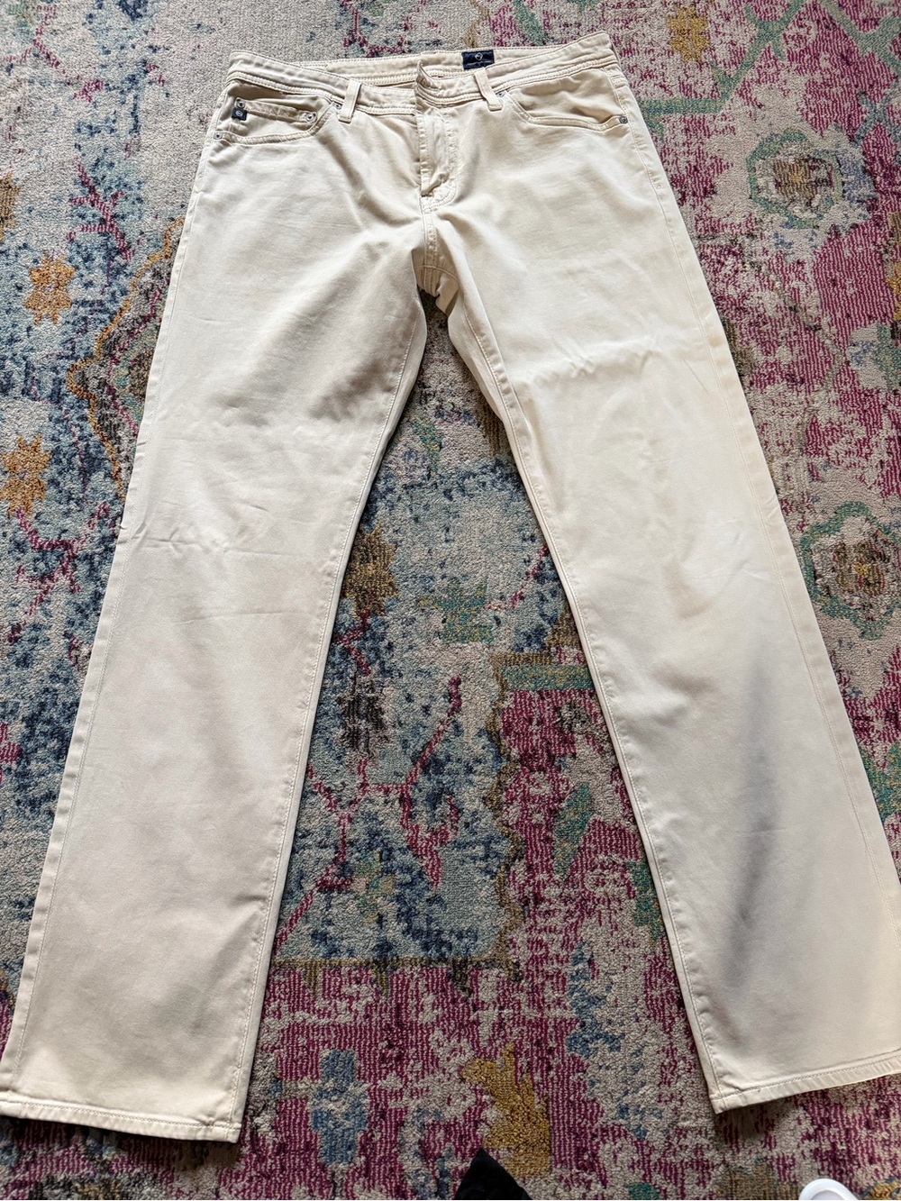 Adriano Goldschmied - Cream Straight-Leg Jeans